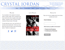 Tablet Screenshot of crystaljordan.com